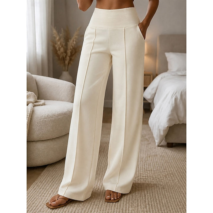 Jacqueline | Pantalon Large Taille Haute