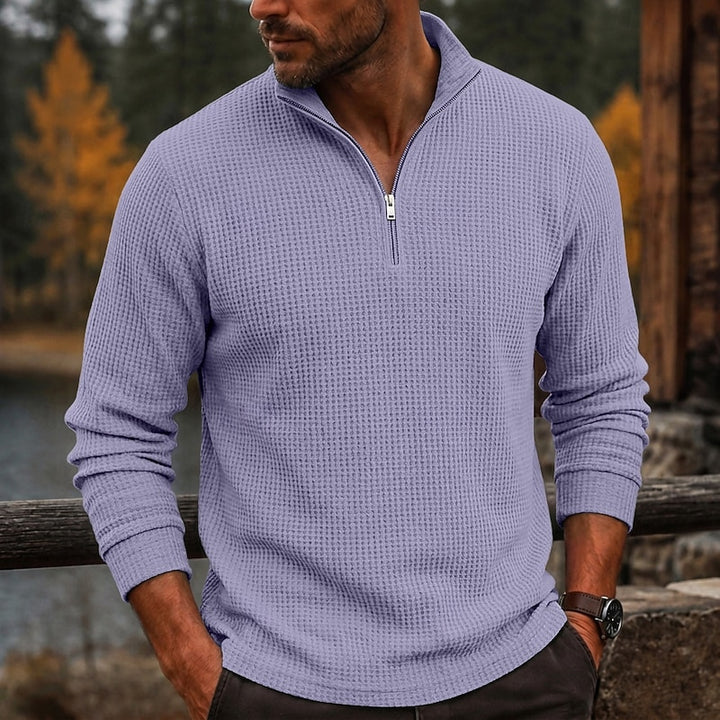 Gustave | Polo Texturé à Col Zippé