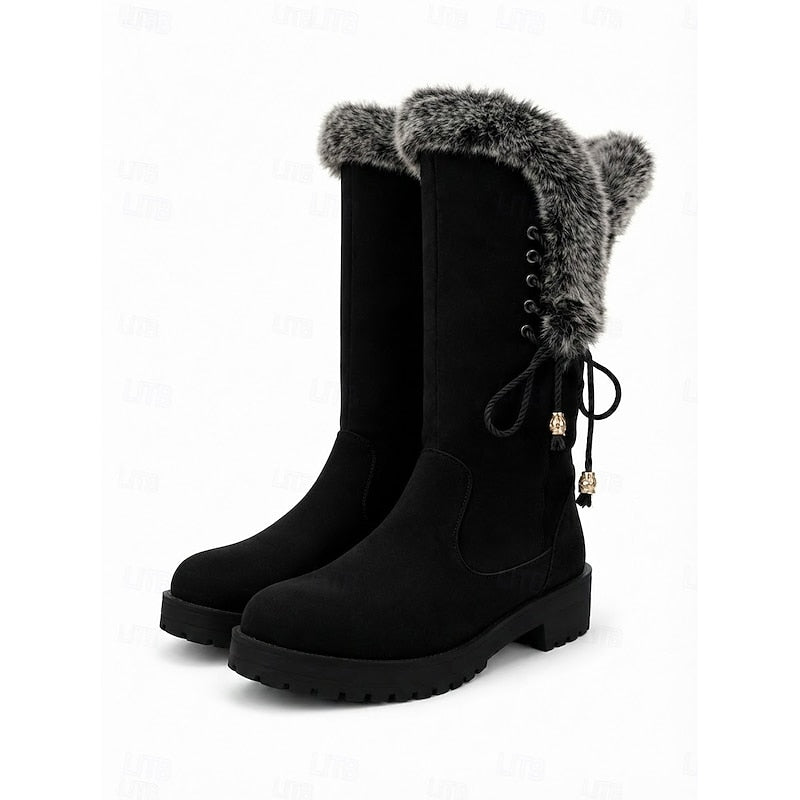 Ondine | Bottes Hautes d'Hiver Fourrées
