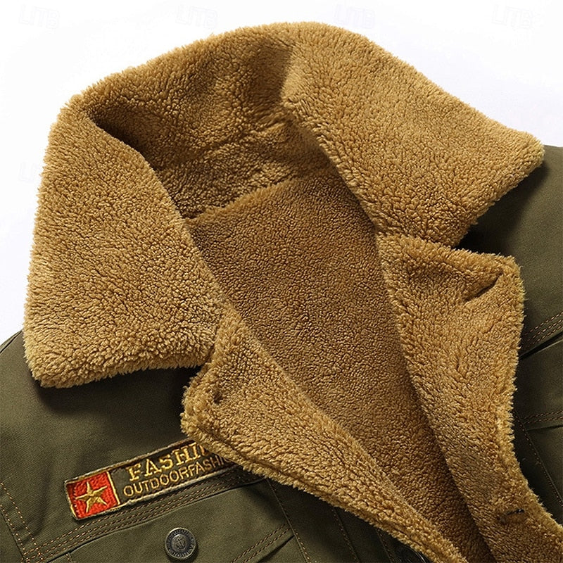 Léonce | Veste Doublée à Col Chaud d'Hiver