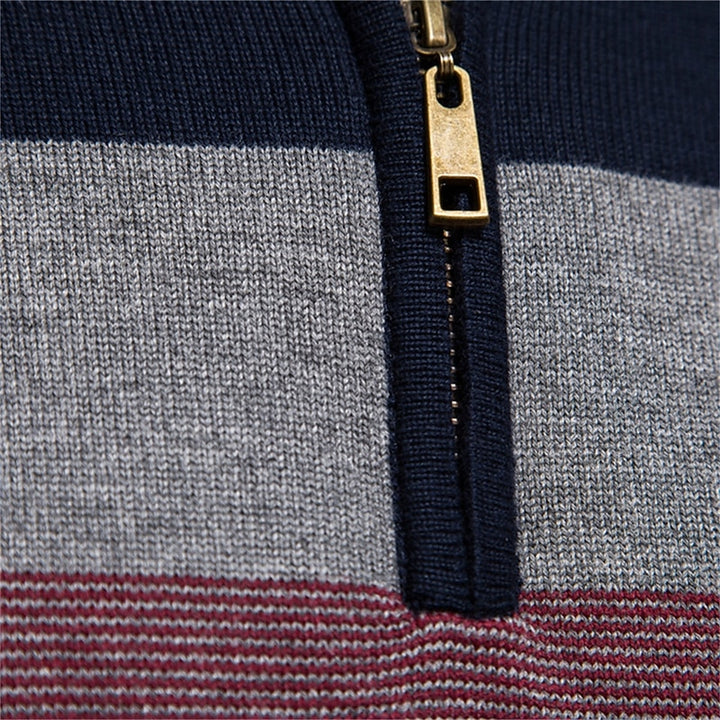 Yann | Pull Col Montant Zippé Raffiné