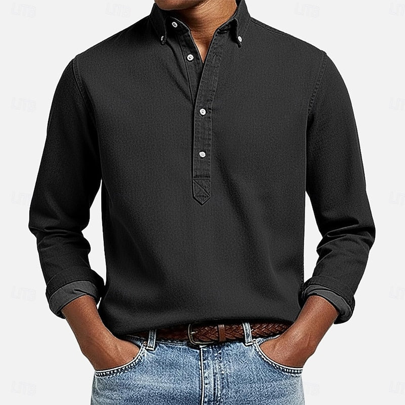 Florian | Chemise Décontractée à Col Boutonné