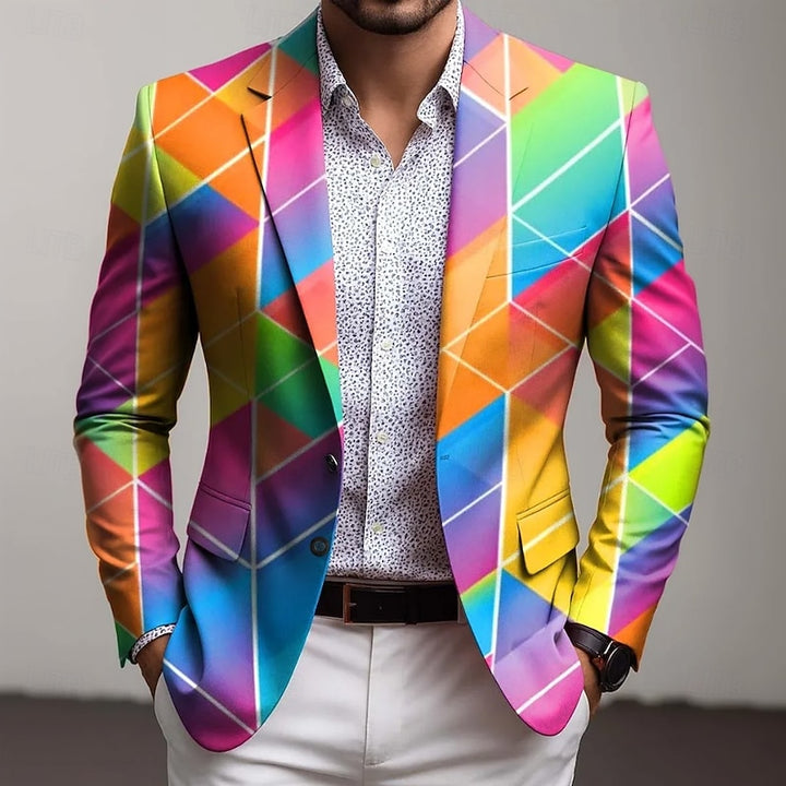 Anselme | Blazer Élégant à Motif Géométrique
