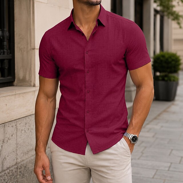 Armand | Chemise Texturée à Manches Courtes