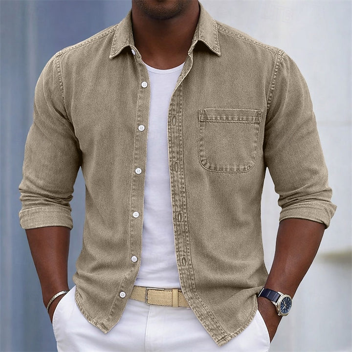 Vianney | Chemise Décontractée à Effet Délavé