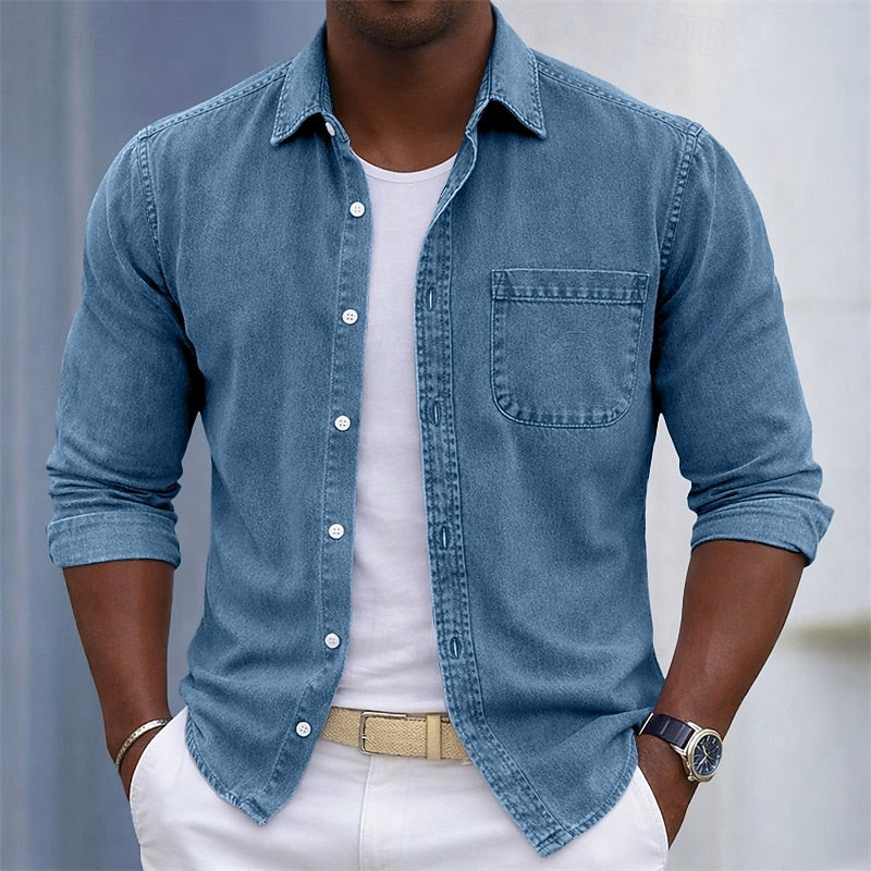 Vianney | Chemise Décontractée à Effet Délavé