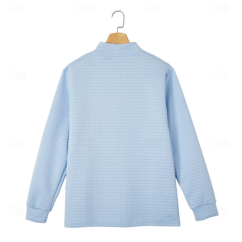 Augustin | Sweat Texturé à Col Zippé