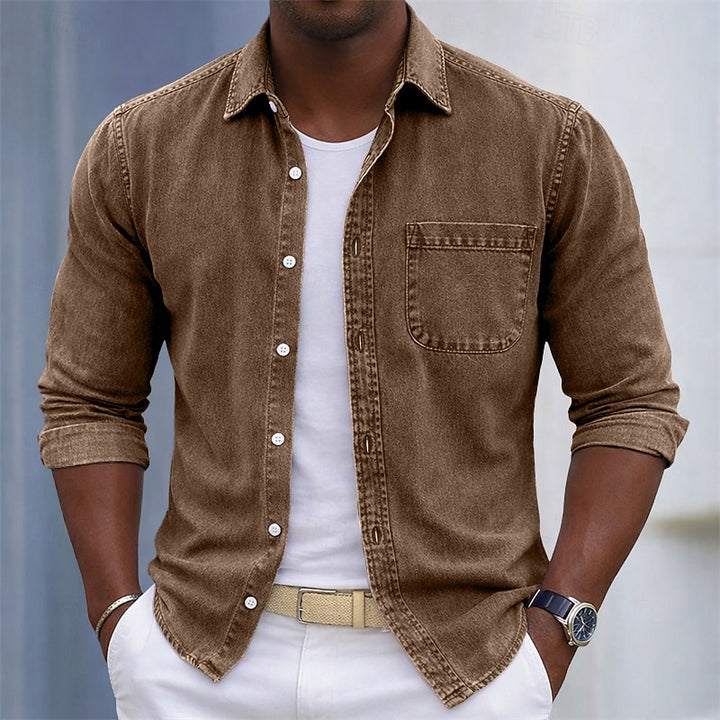Vianney | Chemise Décontractée à Effet Délavé