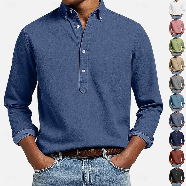 Florian | Chemise Décontractée à Col Boutonné