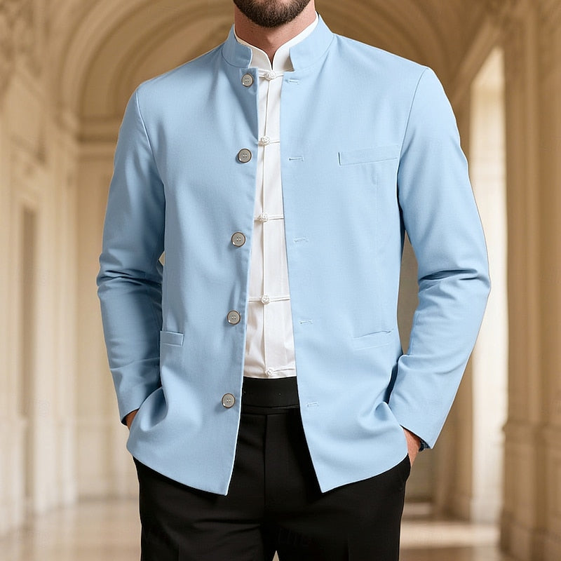 Henri | Veste Raffinée à Col Officier