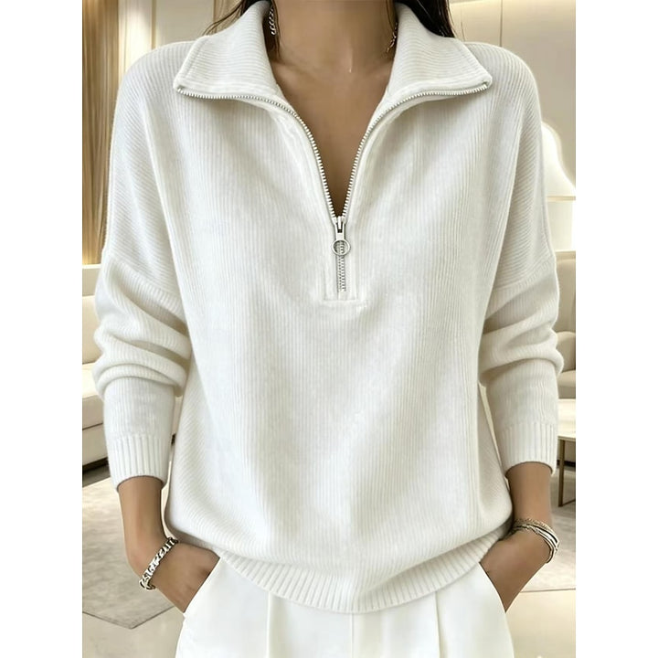 Camille | Pull Col Montant Zippé