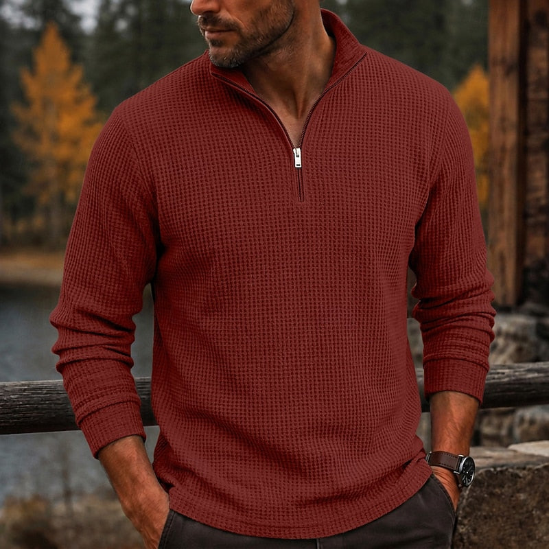 Gustave | Polo Texturé à Col Zippé