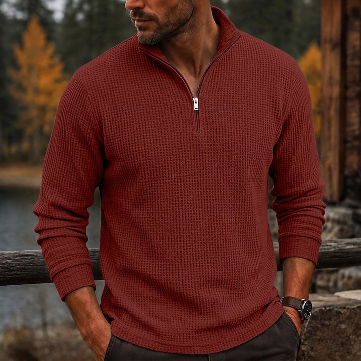Gustave | Polo Texturé à Col Zippé