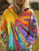 Ambre | Sweat à Capuche Bohème Coloré