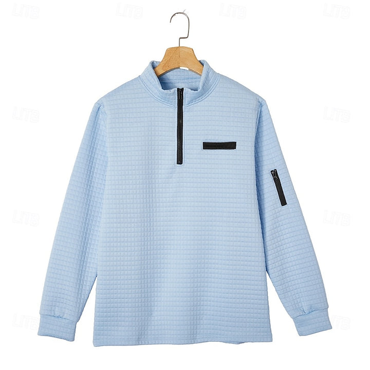 Augustin | Sweat Texturé à Col Zippé