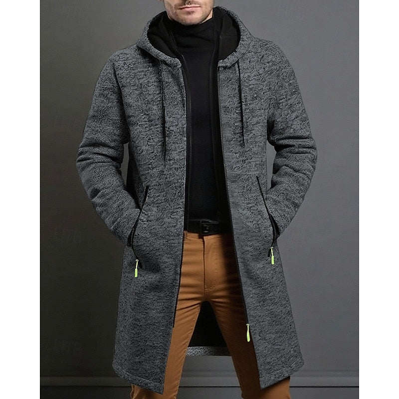 Anatole | Manteau Long à Capuche