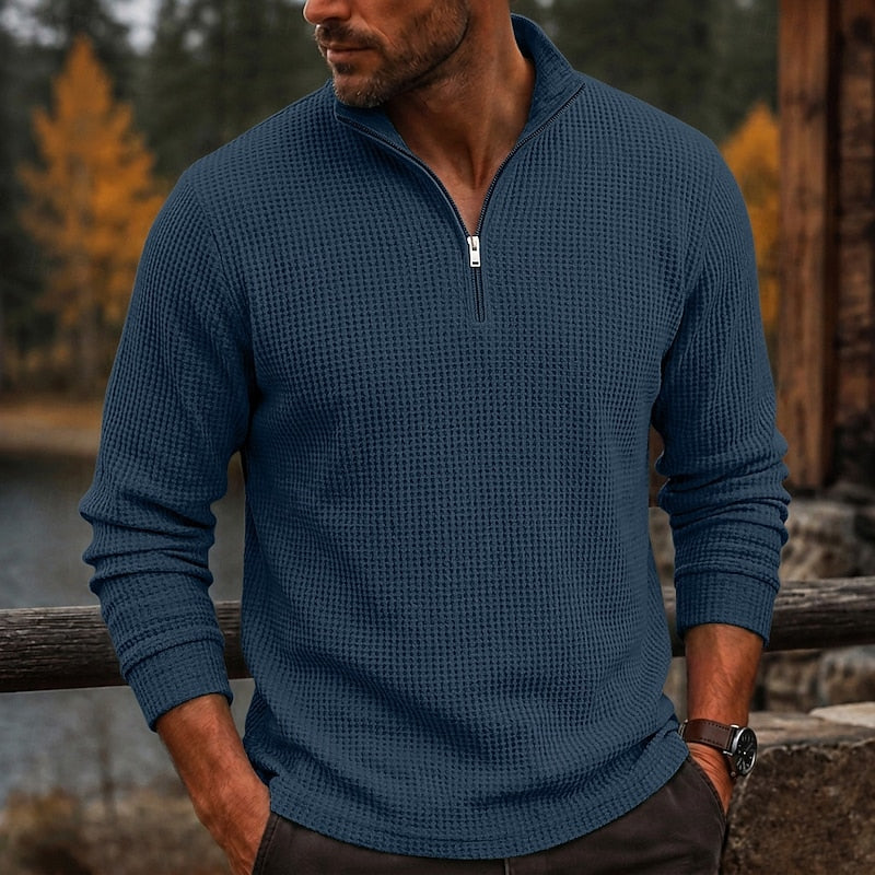 Gustave | Polo Texturé à Col Zippé