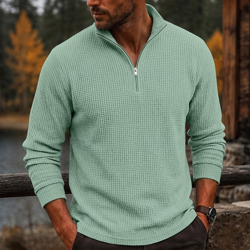 Gustave | Polo Texturé à Col Zippé