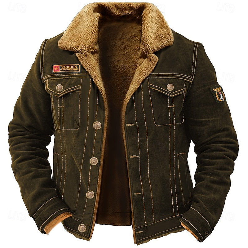 Léonce | Veste Doublée à Col Chaud d'Hiver