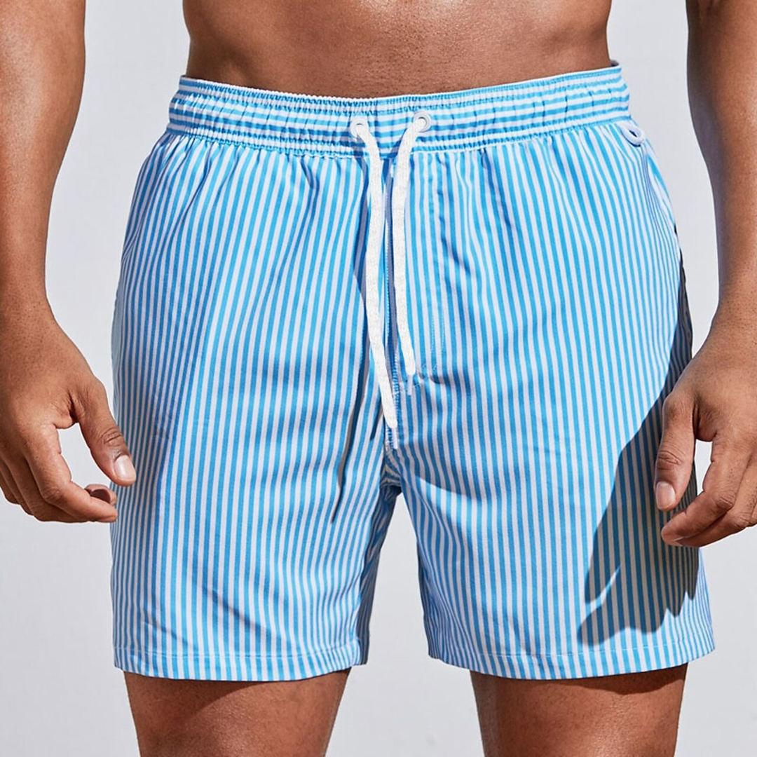 Maxence | Short de Bain Rayé Raffiné
