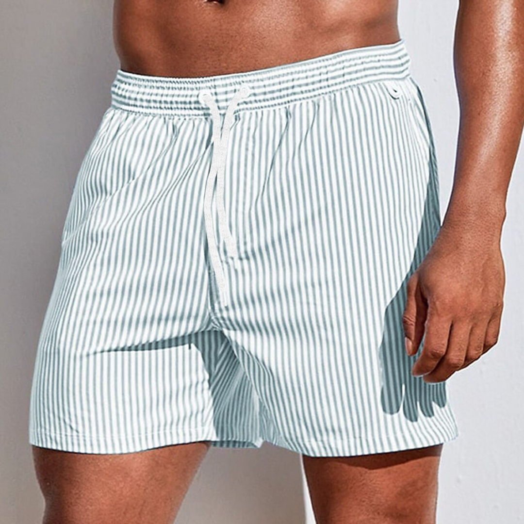 Maxence | Short de Bain Rayé Raffiné