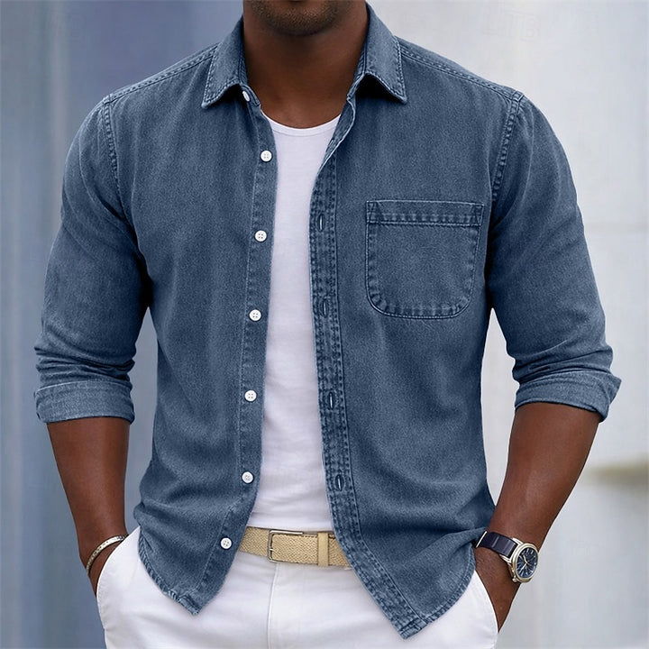 Vianney | Chemise Décontractée à Effet Délavé