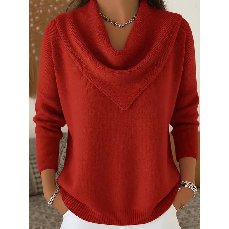 Astrid | Pull Élégant à Col Bénitier