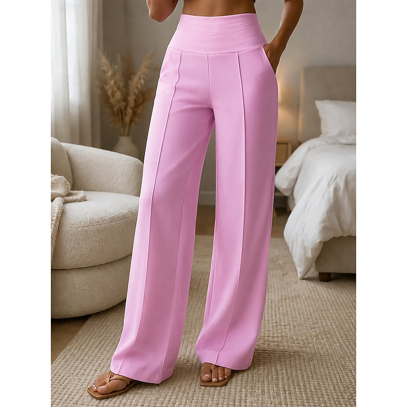 Jacqueline | Pantalon Large Taille Haute