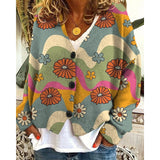 Garance | Gilet Fleuri Boutonné