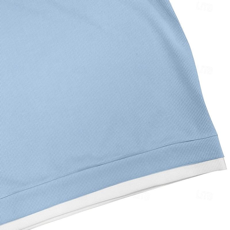 Tancrède | Polo Texturé à Col Montant Zippé