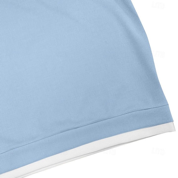 Tancrède | Polo Texturé à Col Montant Zippé