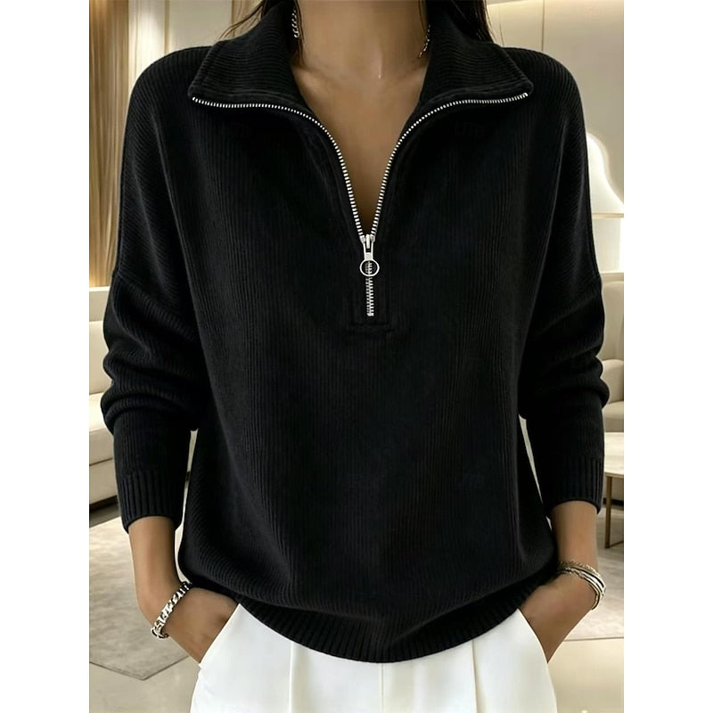 Camille | Pull Col Montant Zippé
