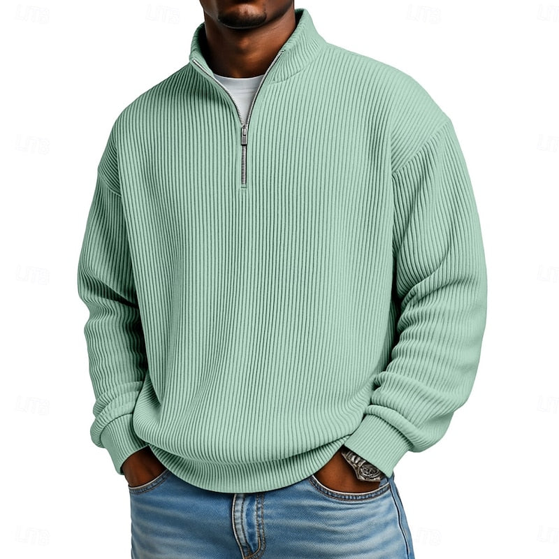 Émeric | Pull Col Zippé Texturé