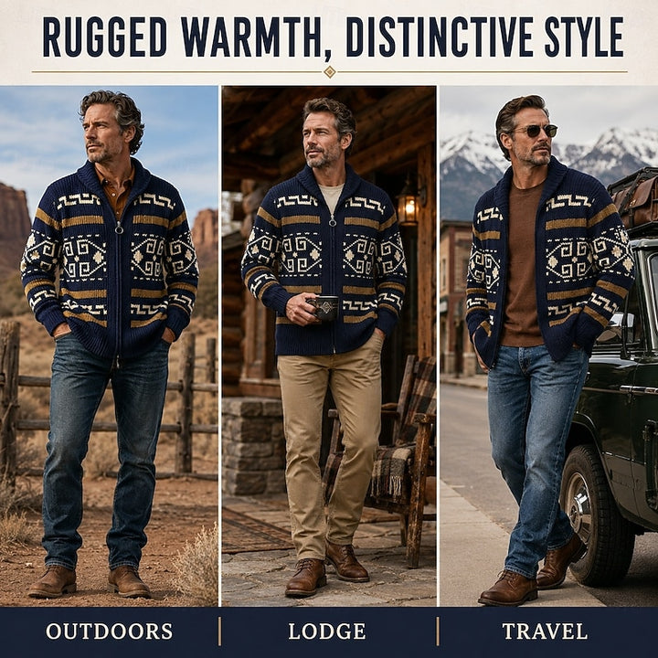 Amédée | Gilet Zippé à Motifs