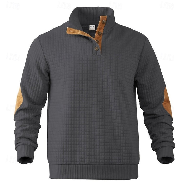 Gérald | Sweat Col Montant Texturé