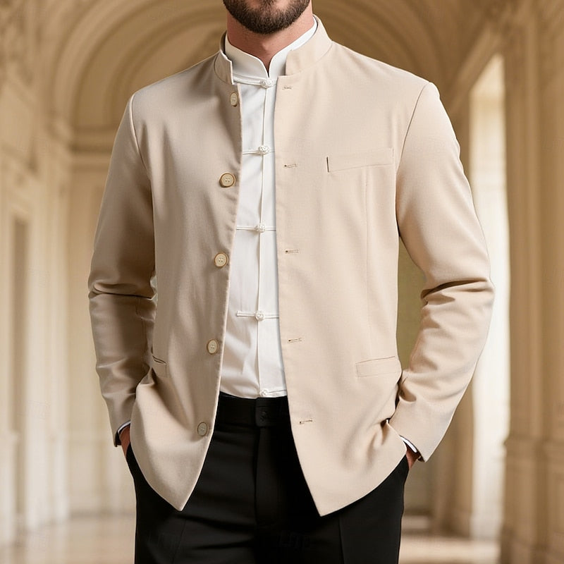 Henri | Veste Raffinée à Col Officier