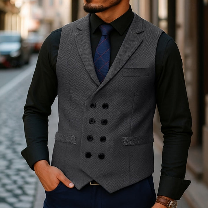 Ambroise | Gilet Croisé Raffiné