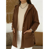 Romane | Manteau à Capuche Texturé