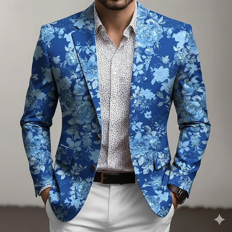 Maël | Blazer Fleuri Élégant