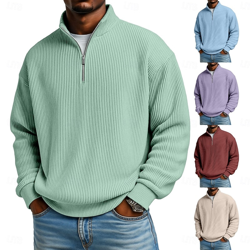 Émeric | Pull Col Zippé Texturé