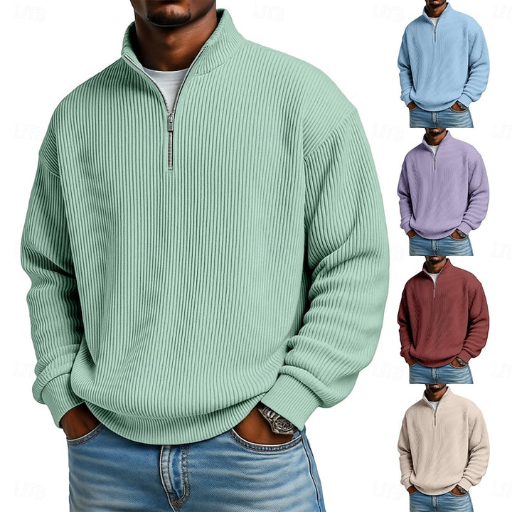 Émeric | Pull Col Zippé Texturé
