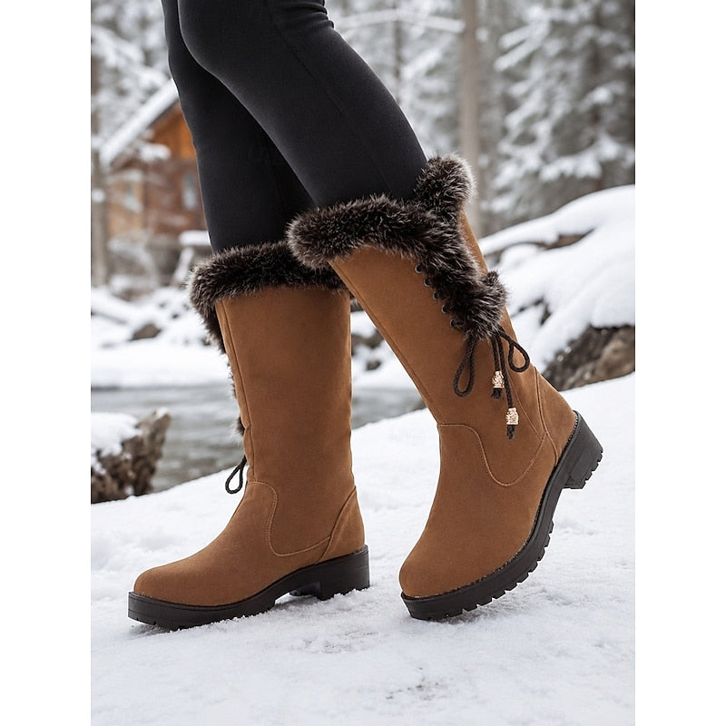 Ondine | Bottes Hautes d'Hiver Fourrées