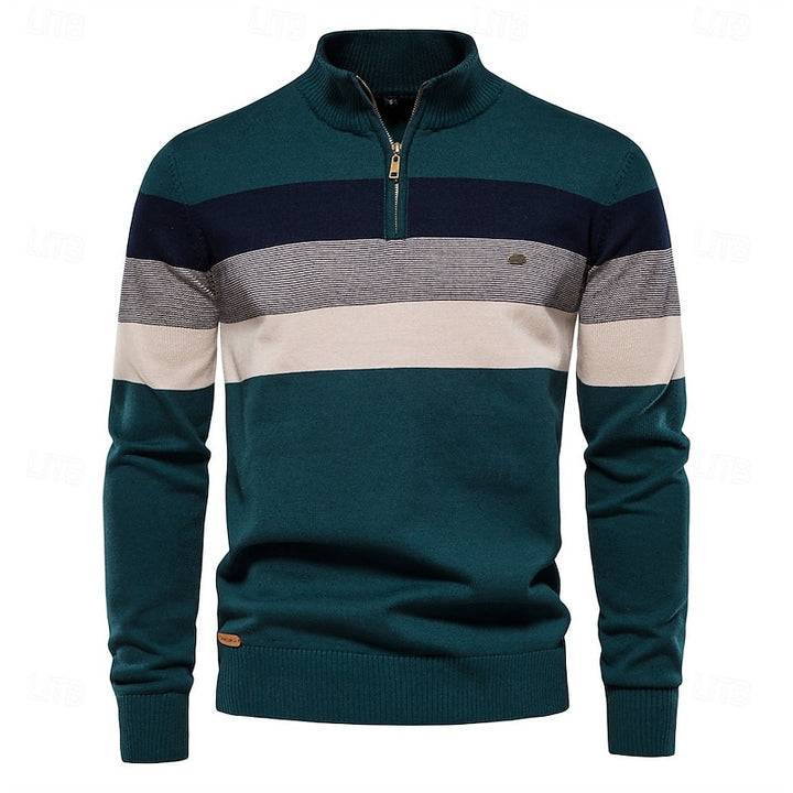 Yann | Pull Col Montant Zippé Raffiné