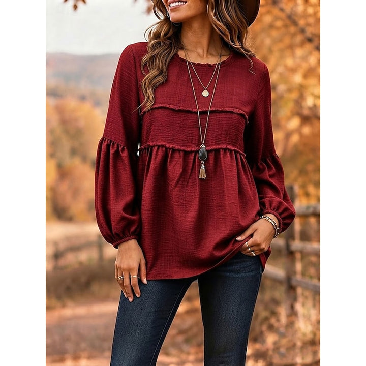Adeline | Blouse Fluide à Manches Ballon