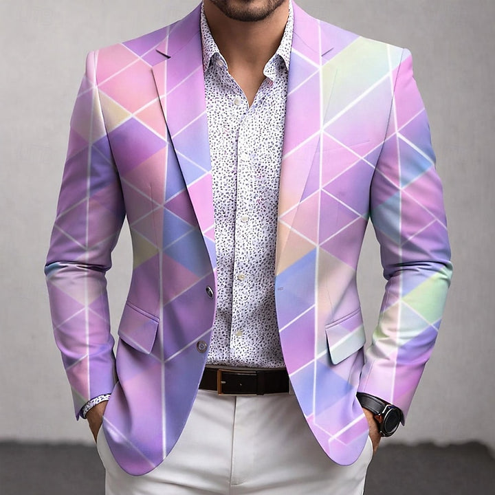 Anselme | Blazer Élégant à Motif Géométrique
