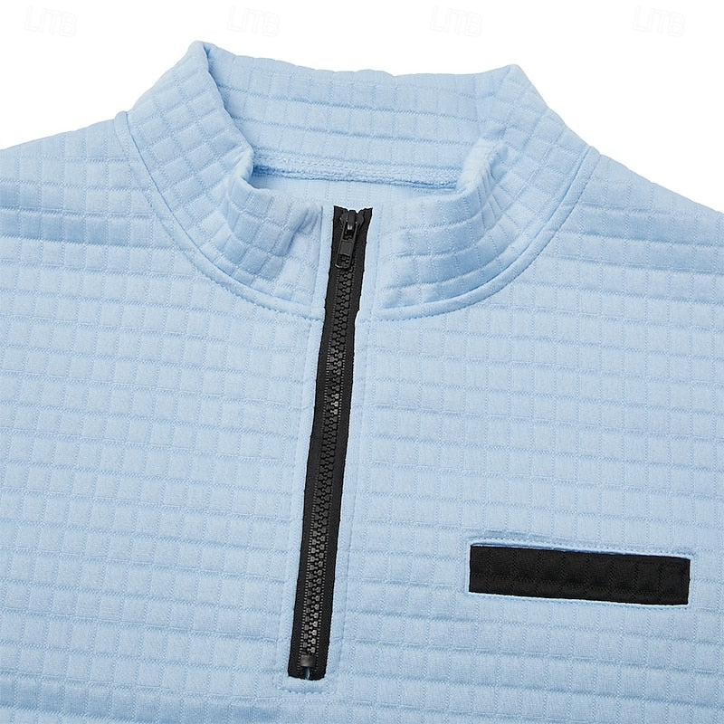 Augustin | Sweat Texturé à Col Zippé