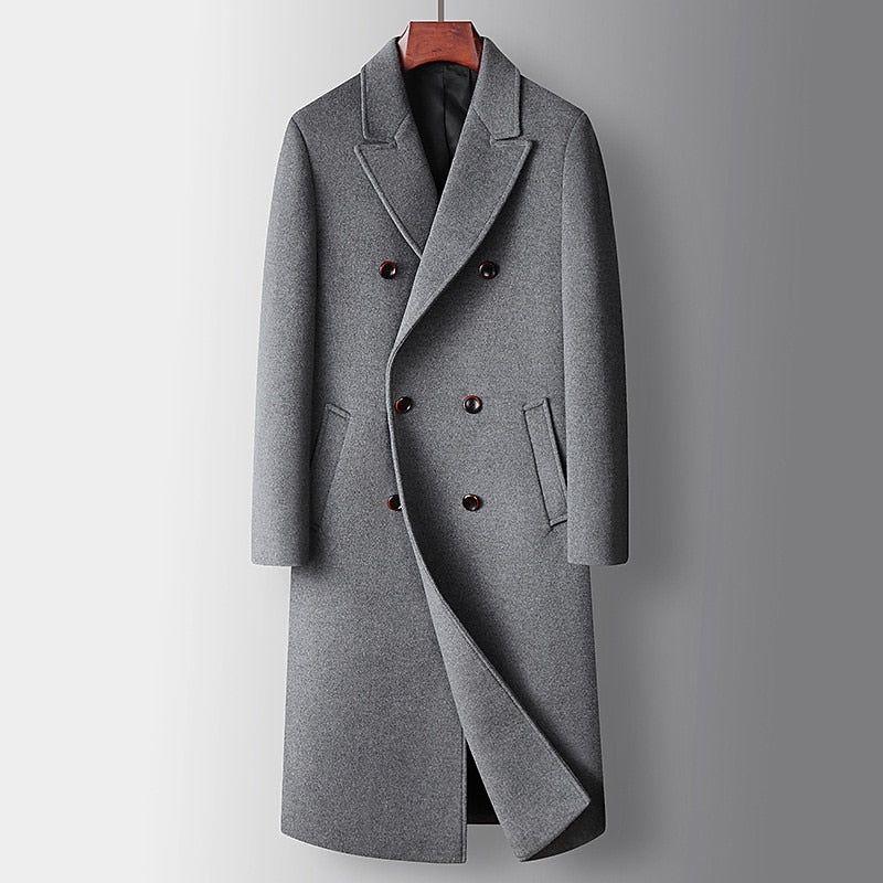 Séverin | Manteau Long Élégant Croisé