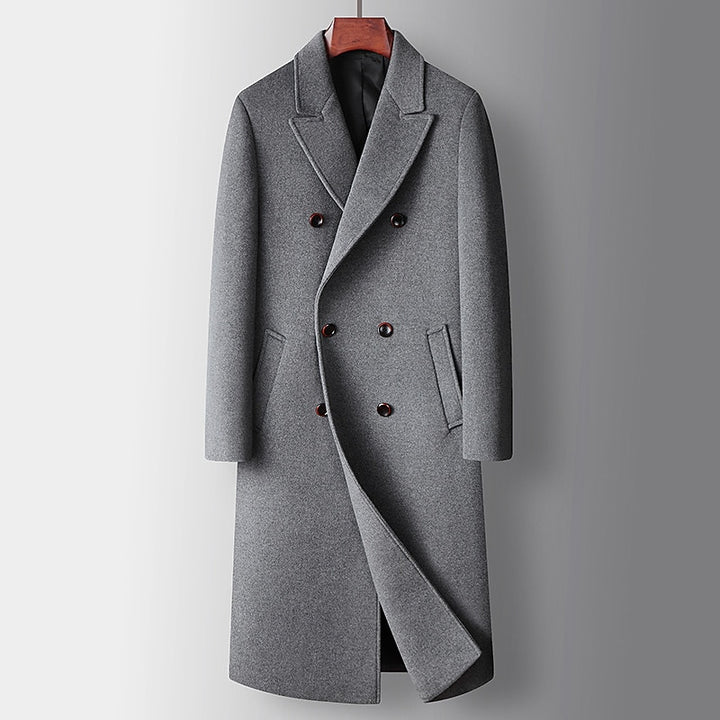 Séverin | Manteau Long Élégant Croisé