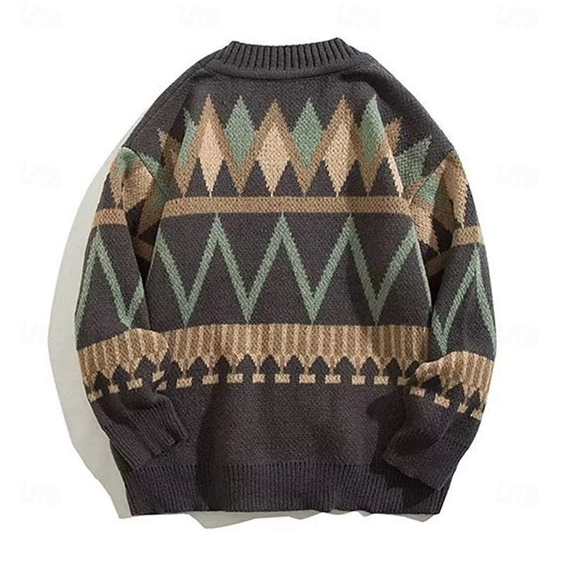 Maximilien | Cardigan de Noël Boutonné à Col V