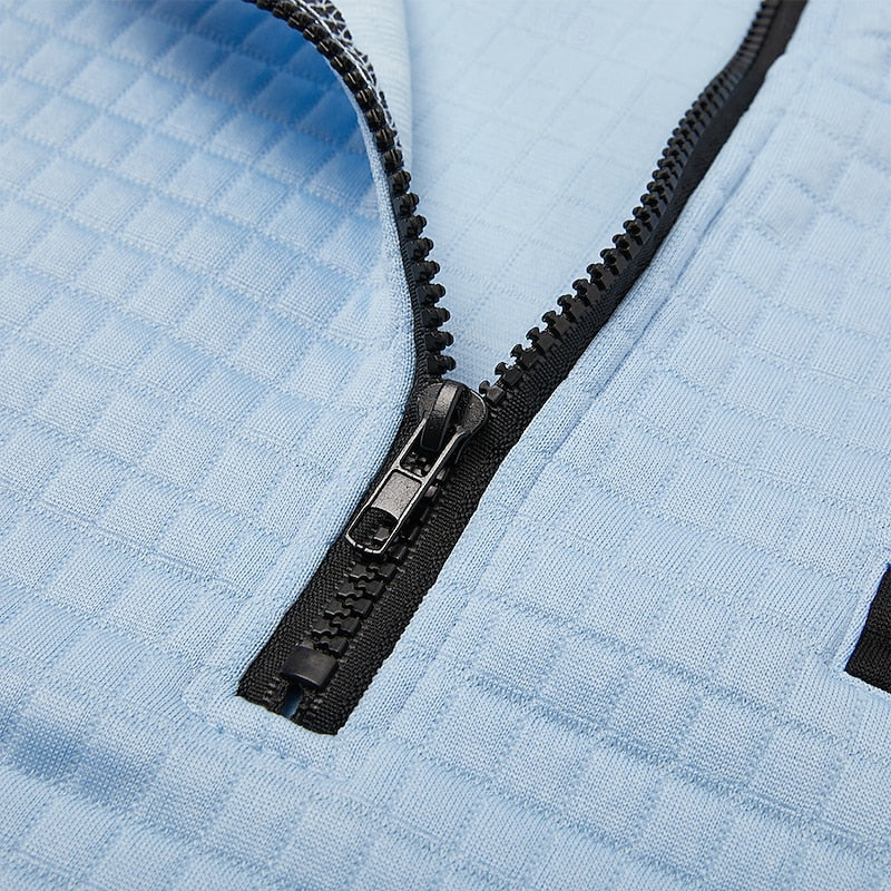 Augustin | Sweat Texturé à Col Zippé